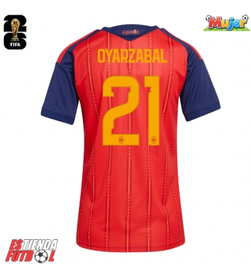 España Mikel Oyarzabal #21 Primera Equipación Mujer Mundial 2026 Manga Corta